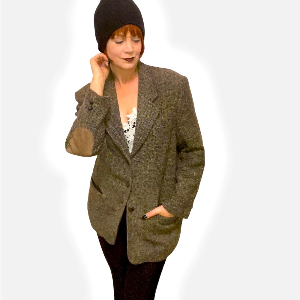 Brown Vintage Blazer with Elbow Patches